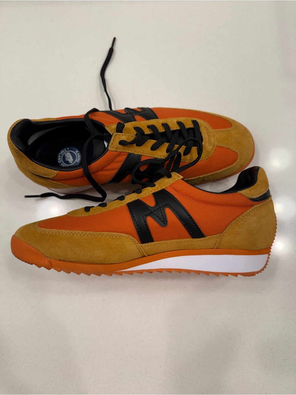 NWOT KARHU Mestari Jaffu Orange/Black Sneakers Sz 8 in womens. - Picture 9 of 13